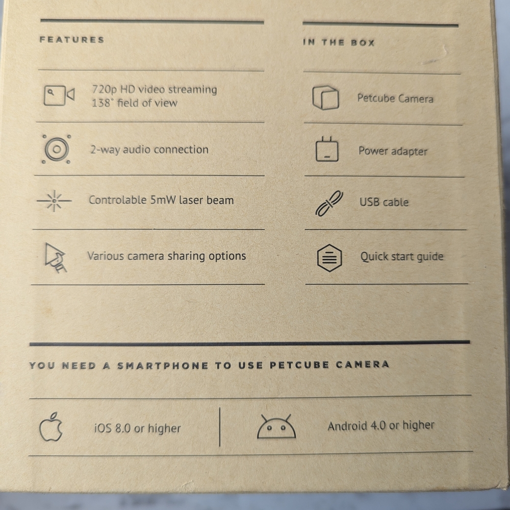 New In box Wi-Fi Pet Camera - Picture 6 of 6
